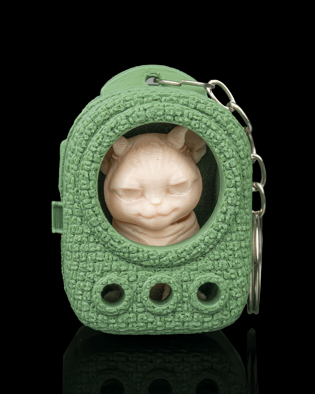 Chaveiro Mochila Tricotada – Sphynx 🧶 - 11