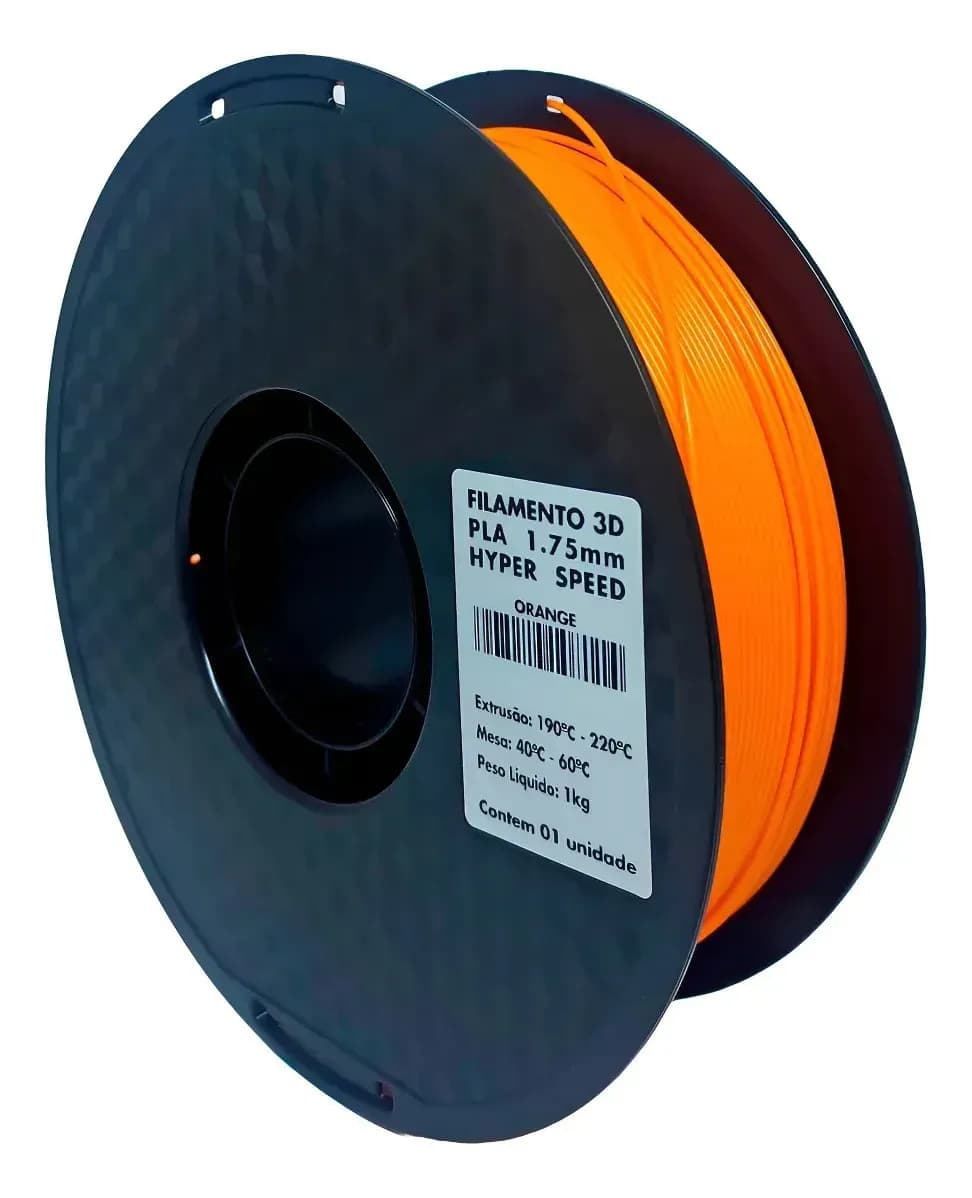 Filamento 3d Masterprint Filamento Pla Cores Laranja