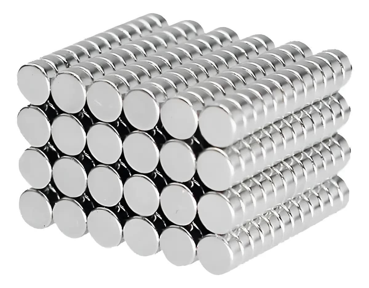 Ímãs Neodímio Redondo 5x1mm N35 300 Peças