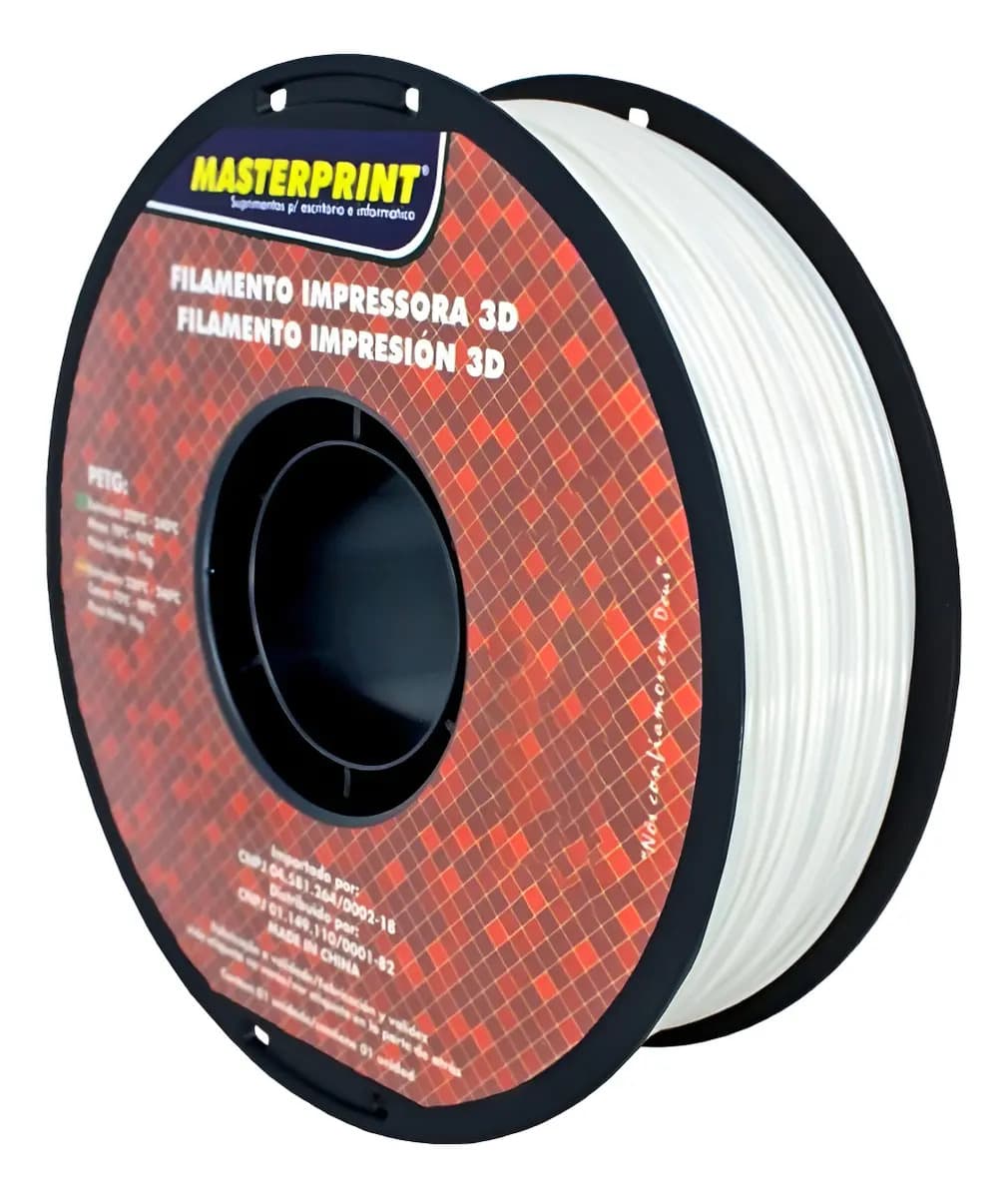 Masterprint Petg Filamento Branco Fosco